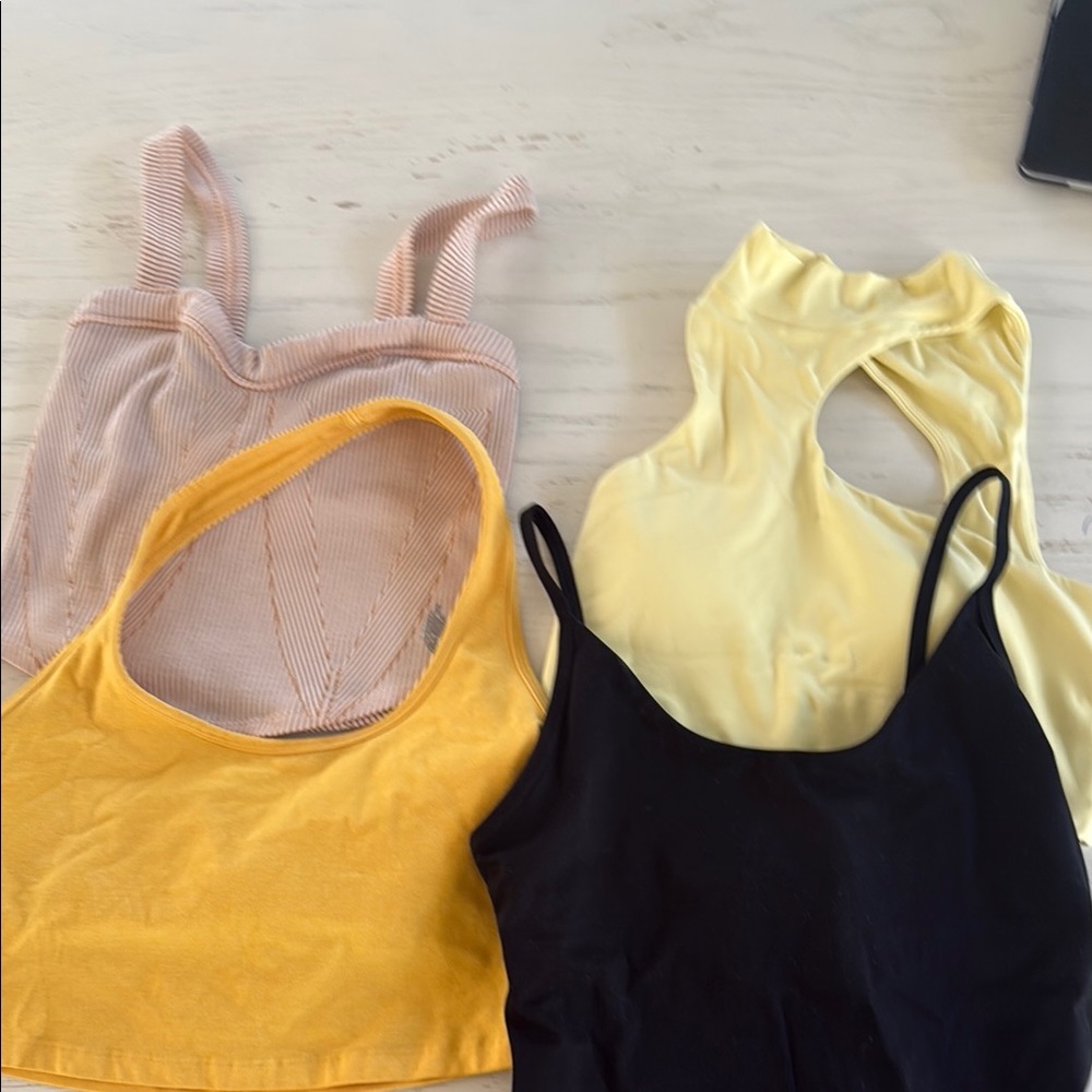 Free People Camisole Set - Black, Yellow, Cream, Pink